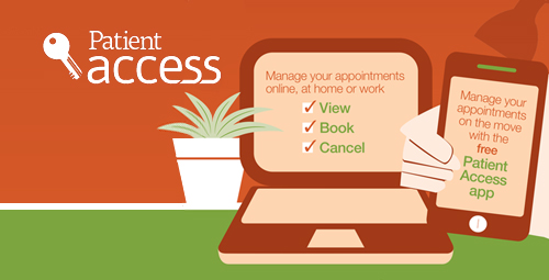 Patient Access. Manage your appointments online at home or work. 